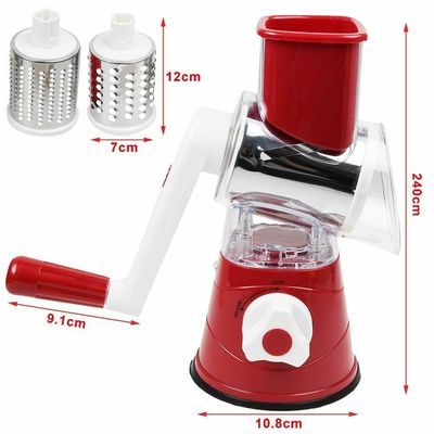 수동 회전 치즈 Grater 원형 Tumbling 상자 채소 쪼개기 Shredder 드럼