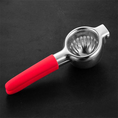 340G 레몬 시트루스 프레스 주스 메이커 스테인레스 스틸 구조와 부드러운 실리콘 핸들