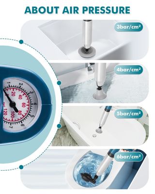 1kg ABS 고압 바무리 화장실 플랑저 드레지 막 제거기 하수관 드레저