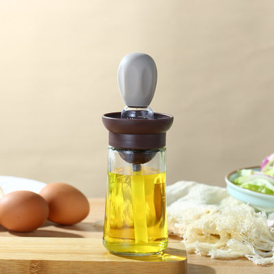 가정용 비늘과 실리콘 그릴 브러쉬와 함께 지속 가능한 주방 오일 분배 병