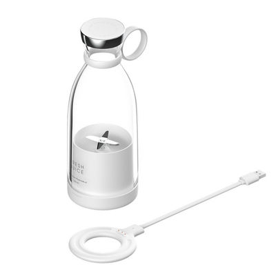 휴대용 재충전 가능한 USB 블렌더 주커 350ml 4 블레이드 여행용 핑크 미니 전기