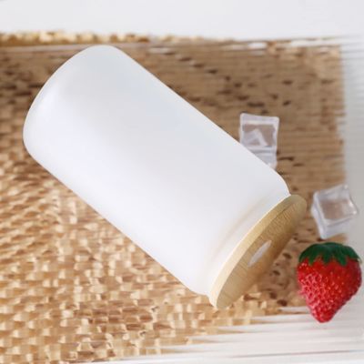 천연 건강 16oz 냉동 맥주 컵 대나무 뚜?? 과 빨대 최고의 바 선물