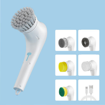 스폰지 스타일 5 in 1 청소 브러쉬 전자 스핀 스크러버