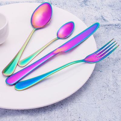 193G 용품 대용품 금으로 칠한 스테인레스 스틸 식기용품 세트 주방 포크?? 가리 칼