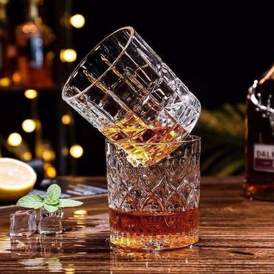 300ml 용량의 위스키 테킬라 컵과 맥스 다이아몬드 유리 용품