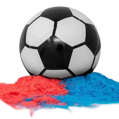 아기 소년 소녀 샤워 파티 물품 성별을 밝혀 푸른과 분홍색 파우더로 축구 공