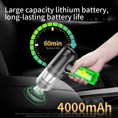90w 9000PA 무선 휴대용 진공청소기 브러시리스 모터와 USB 전원