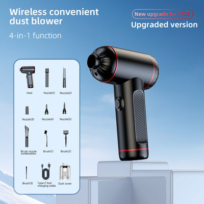 6000PA 흡입 LED 라이트와 USB 전원 소스를 갖춘 강력한 4 in 1 자동차 진공청소기