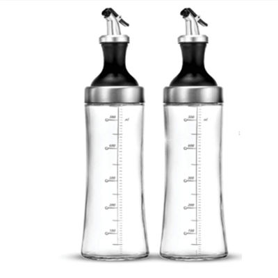 올리브 오일 디스펜서 쉽게 재충전 및 청소를 위해 넓은 개방 선명한 유리 오일 스프레이 병