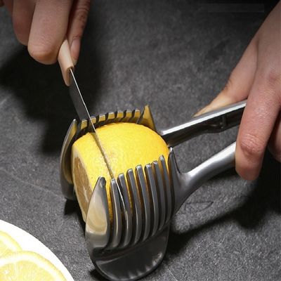 과일 썰기 기계 304 스테인레스 스틸 휴대용 부엌 가구 토마토 썰기 레몬 썰기