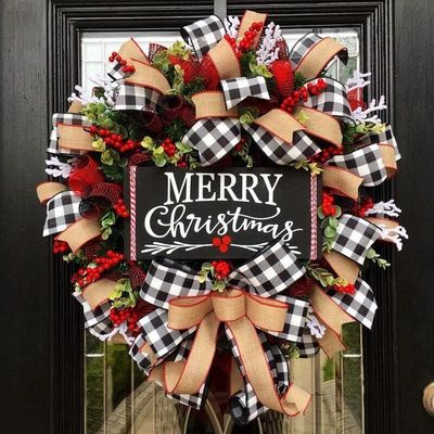 맞춤형 로고와 함께 정문 둥근 XMAS 왕관