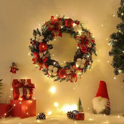 맞춤형 로고와 함께 정문 둥근 XMAS 왕관
