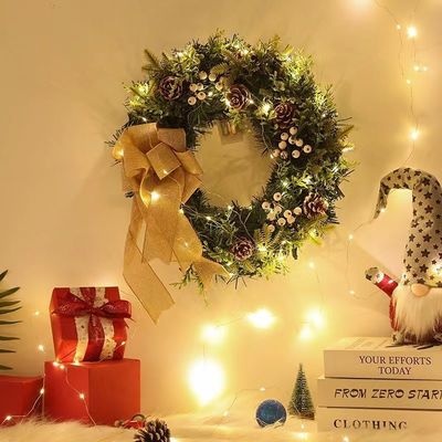 맞춤형 로고와 함께 정문 둥근 XMAS 왕관