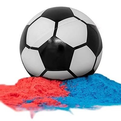 성별을 밝히는 프로페시 콩페티 파우더 필러 14*14*14cm 아기 기념식용 축구