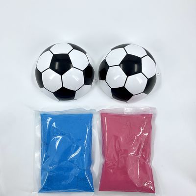 성별을 밝히는 프로페시 콩페티 파우더 필러 14*14*14cm 아기 기념식용 축구