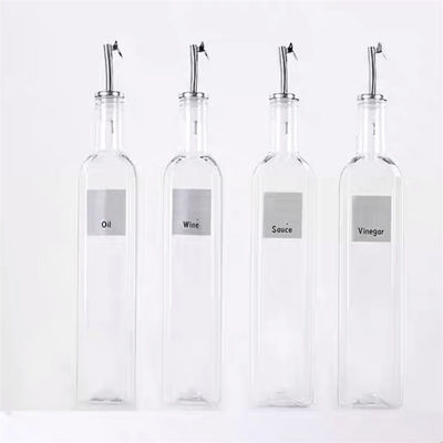 녹유 유리 오일 드리즐러 500ml 주방 요리를 위해 함선 스테인레스 스틸 발러