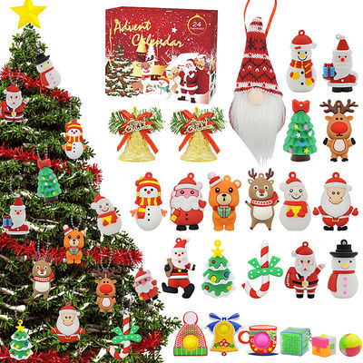 24pcs 크리스마스 추석 달력 블라인드 박스 만화 Fidget Squishy Toy for Kids 장난감 세트