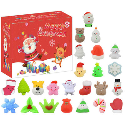 24pcs 크리스마스 추석 달력 블라인드 박스 만화 Fidget Squishy Toy for Kids 장난감 세트