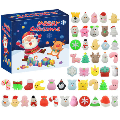 24pcs 크리스마스 추석 달력 블라인드 박스 만화 Fidget Squishy Toy for Kids 장난감 세트