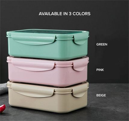어린이 / 성인용 점심 상자 PP5 1400 ML 마이크로 웨브 냉동 안전 스푼 포크와 함께 BPA 무료