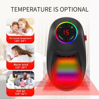0.5kg 플러그인 벽난로 가동형 전기 난방기 정원용 소형 가정용 겨울 난방기