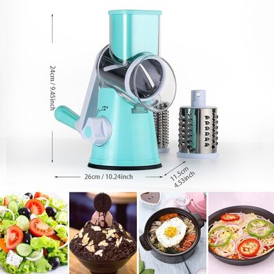 3 드럼 블레이드 수동 채소 썰기 및 월넛 밀러를 위한 주전 치즈 긁기