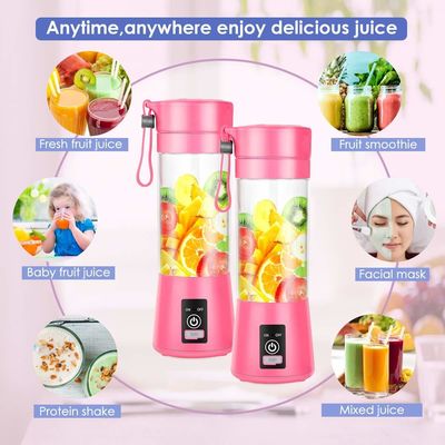 380ml 용량 미니 블렌더 USB 재충전 가능한 과일 주스 휴대용 쥬싱 컵 가정용