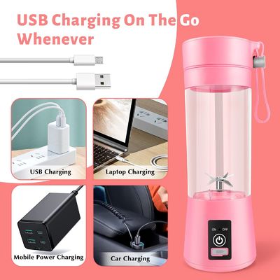 380ml 용량 미니 블렌더 USB 재충전 가능한 과일 주스 휴대용 쥬싱 컵 가정용