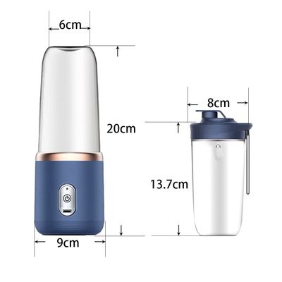 400ml 용량 과일 채소 도구에 대한 전기 주스 컵 휴대 및 재충전