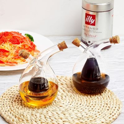 350ml 병 냄비 분리 켈러 세트 올리버 오일 및 식초 분배기