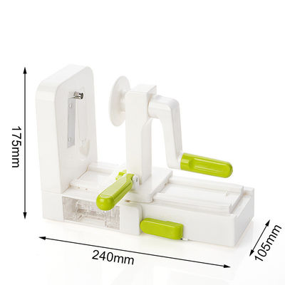로터리 과일 채소 Grater 5 In 1 멀티 부엌 수동 리본 커터 나선 슬라이서