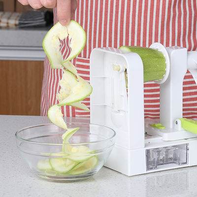로터리 과일 채소 Grater 5 In 1 멀티 부엌 수동 리본 커터 나선 슬라이서