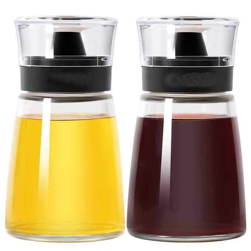 투명한 유리 오일 잔 170ML 식용품용 식초 오일 스프레이 병 세트 425g