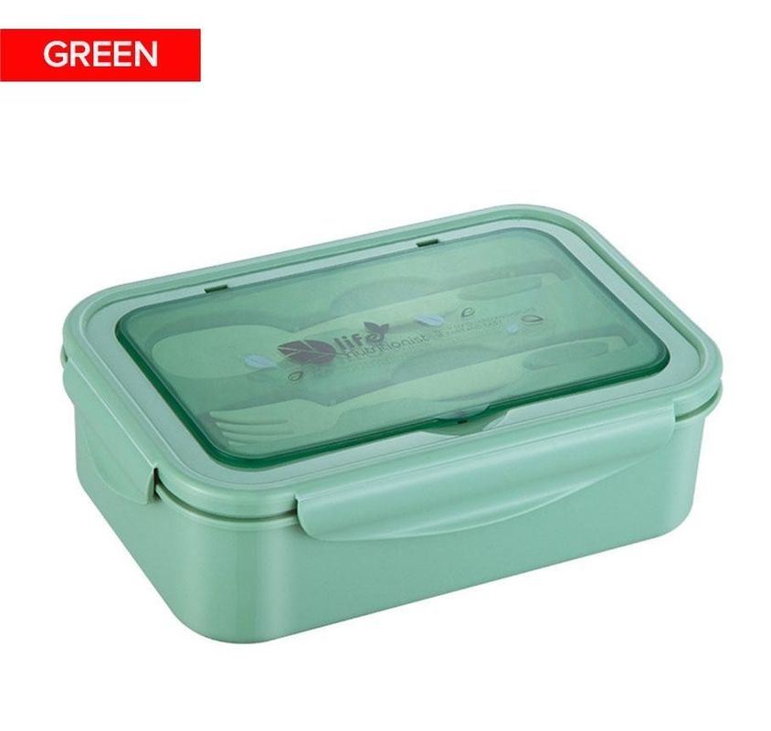 어린이 / 성인용 점심 상자 PP5 1400 ML 마이크로 웨브 냉동 안전 스푼 포크와 함께 BPA 무료