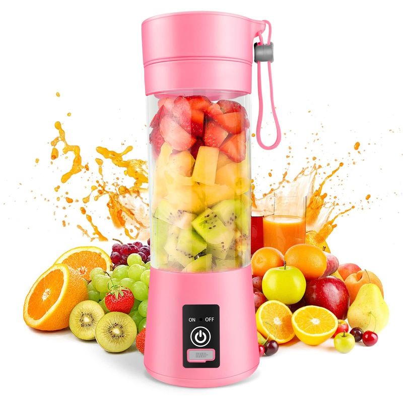 380ml 용량 미니 블렌더 USB 재충전 가능한 과일 주스 휴대용 쥬싱 컵 가정용