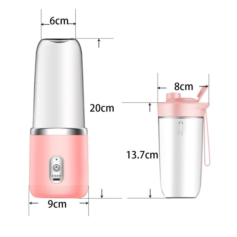 400ml 용량 과일 채소 도구에 대한 전기 주스 컵 휴대 및 재충전